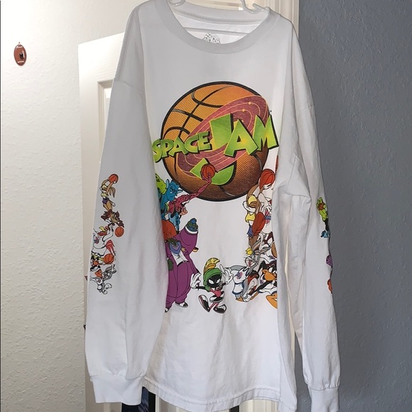 Space Jam Jump Ball Long Sleeve Tshirt 
